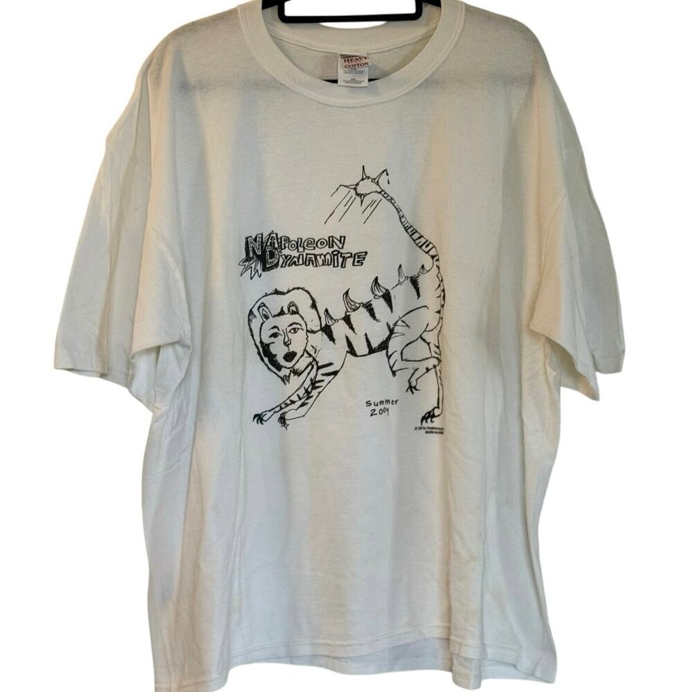 Vintage Y2K Napoleon Dynamite Liger Drawing 2004 Movie Promo Shirt Adult 2XL